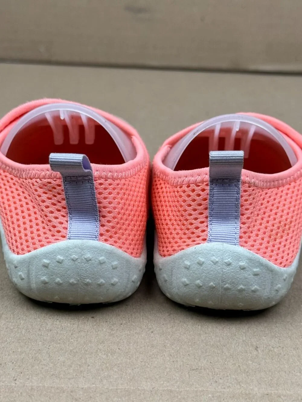 Cat & Jack Toddler Water Shoes Coral Mesh Slip On Sneakers Size L 9/10